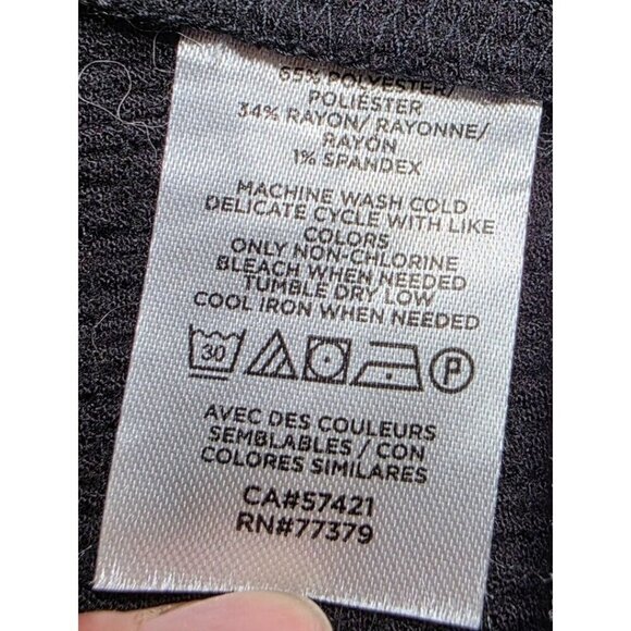 Loft Side Knot Tie Black Dress Medium - Picture 7 of 9